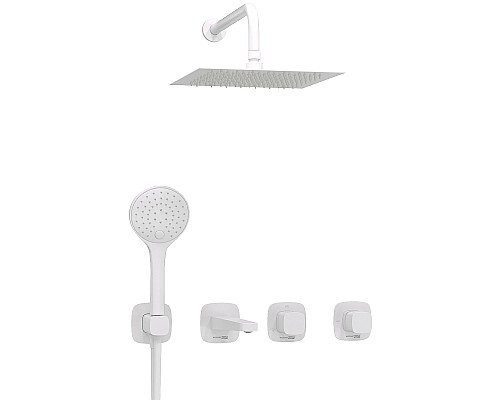 Душевая система WasserKRAFT Saale A9551.267.316.146.254.328.156.155 Белая матовая