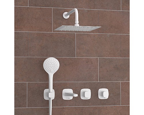 Душевая система WasserKRAFT Saale A9551.267.316.146.254.328.156.155 Белая матовая