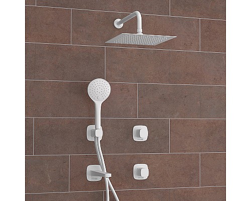 Душевая система WasserKRAFT Saale A9551.267.316.146.254.328.156.155 Белая матовая