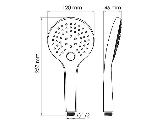 Душевая система WasserKRAFT Saale A9551.267.316.146.254.328.156.155 Белая матовая