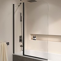 Шторка на ванну RGW Screens SC-011B 90х140 351101109-14 профиль Черный стекло прозрачное