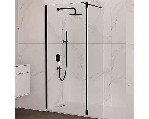 Душевая стенка RGW Z-071B 30 352207103-14 профиль Черный стекло прозрачное