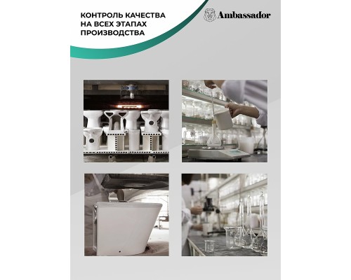 Унитаз компакт Ambassador Forsa 247K19001S с бачком и сиденьем Микролифт