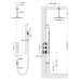 Душевая система Timo Selene SX-2229/00SM с термостатом Хром