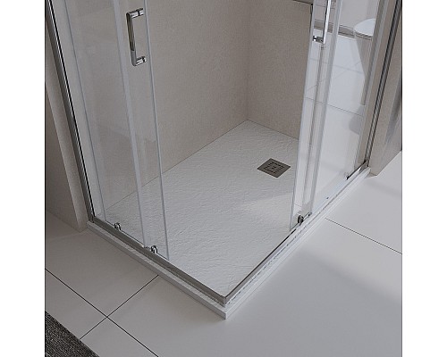 Душевой поддон из искусственного камня BelBagno Uno 120x80 TRAY-MR-UNO-AH-120/80-35-W Белый