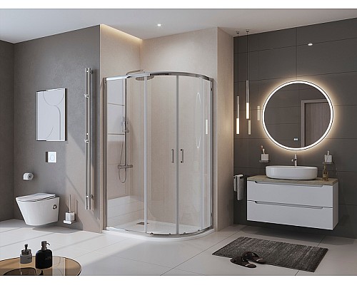 Душевой поддон из искусственного камня BelBagno Uno 120x80 L TRAY-MR-UNO-RH-120/80-550-35-W-L Белый