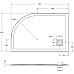 Душевой поддон из искусственного камня BelBagno Uno 120x80 L TRAY-MR-UNO-RH-120/80-550-35-W-L Белый