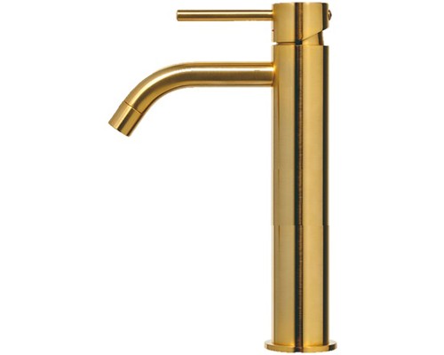 Смеситель для раковины Paffoni Light LIG085HGSP Золото медовое брашированное