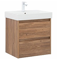 Тумба под раковину Aquanet Nova Lite 60 287879 подвесная Дуб шоколадный