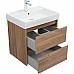 Тумба под раковину Aquanet Nova Lite 60 287879 подвесная Дуб шоколадный