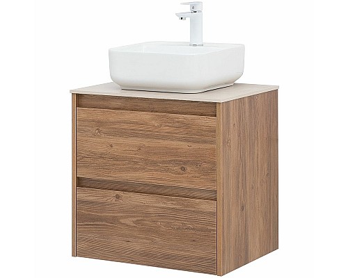 Тумба под раковину Aquanet Nova Lite 60 287879 подвесная Дуб шоколадный