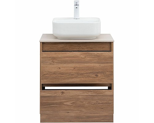 Тумба под раковину Aquanet Nova Lite 60 287879 подвесная Дуб шоколадный