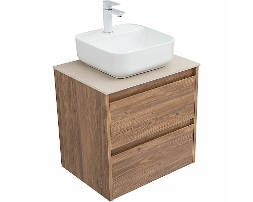 Тумба под раковину Aquanet Nova Lite 60 287879 подвесная Дуб шоколадный