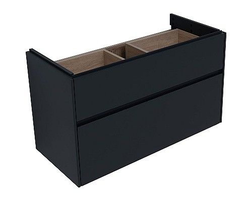 Тумба с раковиной Aquanet Бруклин 100 312874 подвесная Антрацит матовый