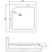 Акриловый поддон для душа Niagara Nova 100x100 NG-100-100Q RUS Белый