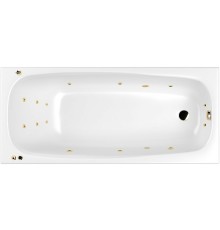 Акриловая ванна Whitecross Layla Slim 180x80 с гидромассажем