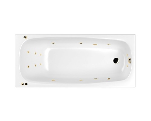 Акриловая ванна Whitecross Layla Slim 180x80 с гидромассажем