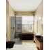 Душевая перегородка Maybah Glass 1090x1950 в широком профиле Золото стекло графитовое