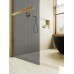 Душевая перегородка Maybah Glass 1090x1950 в широком профиле Золото стекло графитовое