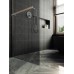 Душевая перегородка Maybah Glass 1090x1950 в широком профиле Хром маовый стекло графитовое