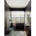 Душевая перегородка Maybah Glass 1090x1950 в широком профиле Хром матовый стекло сатиновое