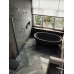 Душевая перегородка Maybah Glass 1090x1950 в широком профиле Хром матовый стекло сатиновое