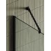 Душевая перегородка Maybah Glass 1090x1950 в широком профиле Черный стекло сатиновое
