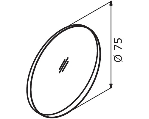 Зеркало Orka Lisbon Agora 75 3000073 Серое матовое