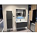 Зеркальный шкаф Orka Likya 80 3001088 с подсветкой Антрацит матовый