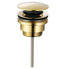 Донный клапан AQUAme click-clack Золото глянцевое
