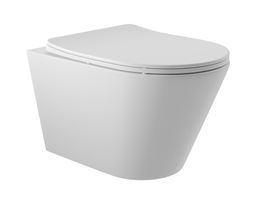 Унитаз Aqueduto Cone CON0120 подвесной Белый матовый с сиденьем Микролифт
