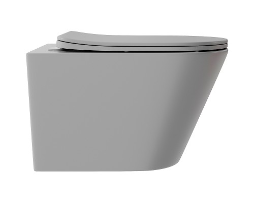Унитаз Aqueduto Cone CON0130 подвесной Серый матовый с сиденьем Микролифт