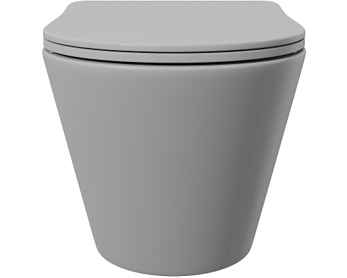 Унитаз Aqueduto Cone CON0130 подвесной Серый матовый с сиденьем Микролифт