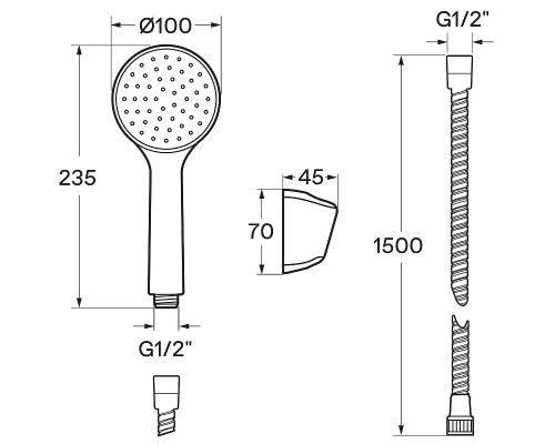Смеситель для ванны Santek Марион WH5A12006C001 универсальный Хром