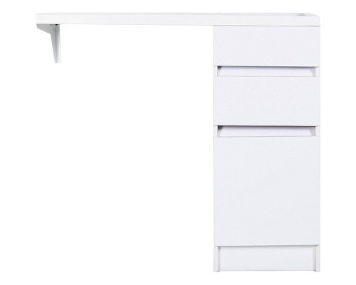 Тумба с раковиной Orange Sistema 100 R ST-40TUW+RAR Белая глянцевая