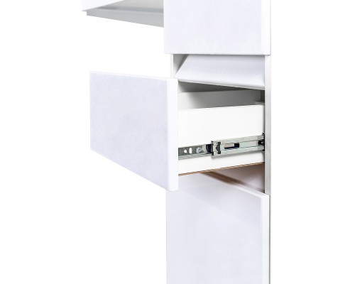 Тумба с раковиной Orange Sistema 100 R ST-40TUW+RAR Белая глянцевая