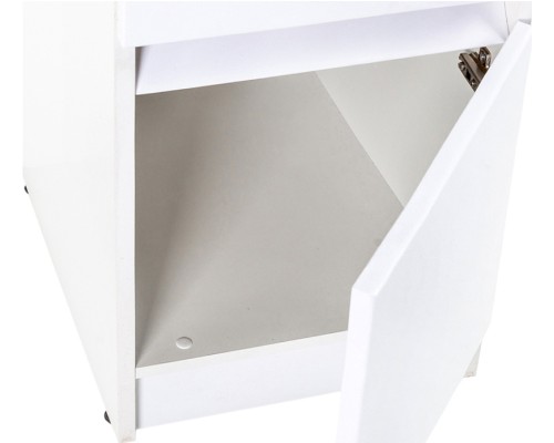 Тумба с раковиной Orange Sistema 100 R ST-40TUW+RAR Белая глянцевая