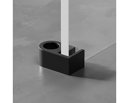 Душевая перегородка AM.PM X-Joy 110 W94WI-110-F1-BTE профиль Черный стекло прозрачное