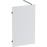 Душевая перегородка AM.PM X-Joy 120 W94WI-120-F1-BTE профиль Черный стекло прозрачное