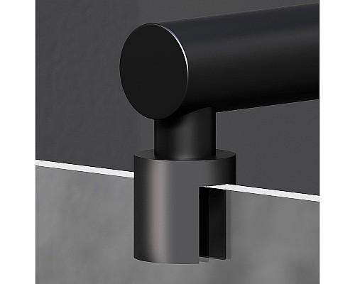 Душевая перегородка AM.PM X-Joy 120 W94WI-120-F1-BTE профиль Черный стекло прозрачное