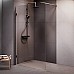 Душевая перегородка AM.PM X-Joy 120 W94WI-120-F1-BTE профиль Черный стекло прозрачное