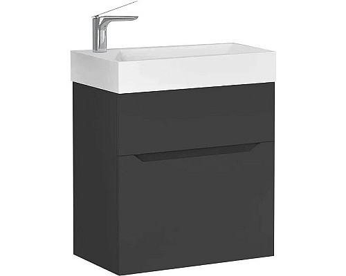 Тумба под раковину Jorno Folk 55 Folk.01.55/P/A/JR подвесная Антрацит