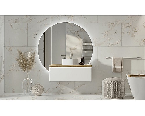 Зеркало Jorno Solis New 34 SolN.02.34/W/JR с подсветкой с бесконтактным выключателем