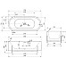 Акриловая ванна Abber 170х75 AB9443 без гидромассажа