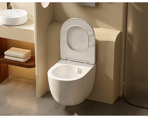 Унитаз Abber Bequem AC1100T подвесной с сиденьем Микролифт