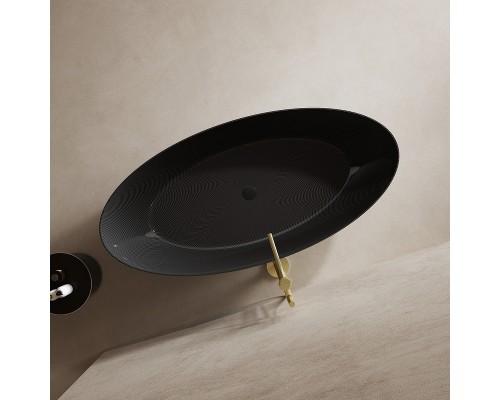 Карбоновая ванна Abber Karbon 180x85 AK9002-1.8 Черная без гидромассажа