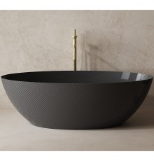 Карбоновая ванна Abber Karbon 180x85 Черная без гидромассажа