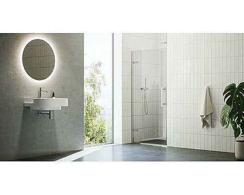 Душевая дверь Ravak Cool COSD1-80 X0VV40A00Z1 профиль Хром стекло Transparent