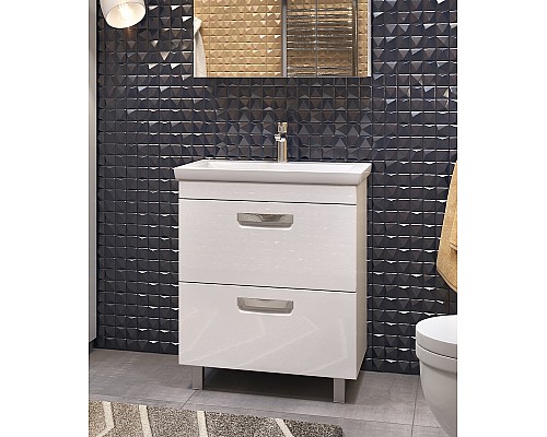 Тумба под раковину Vigo Plaza 60 tn.PLA.FOS.60.2Y Белая