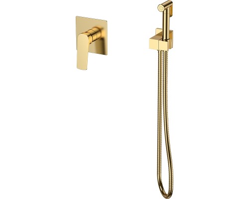Гигиенический душ со смесителем Splenka S30.53.03 Золото матовое